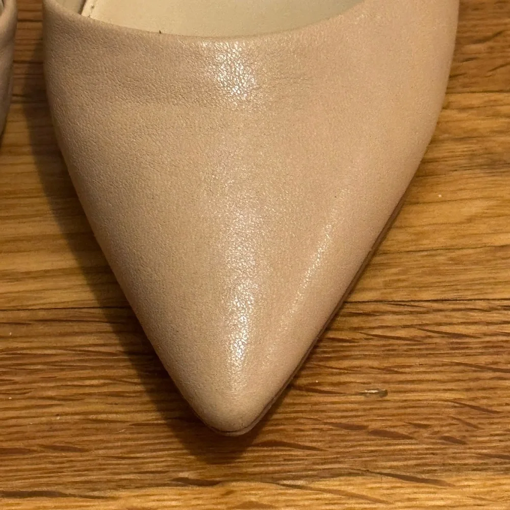 Vince Camuto Nude Neutral Slingback Pointed Toe Pump High Heel Shoes 9.5 9 1/2